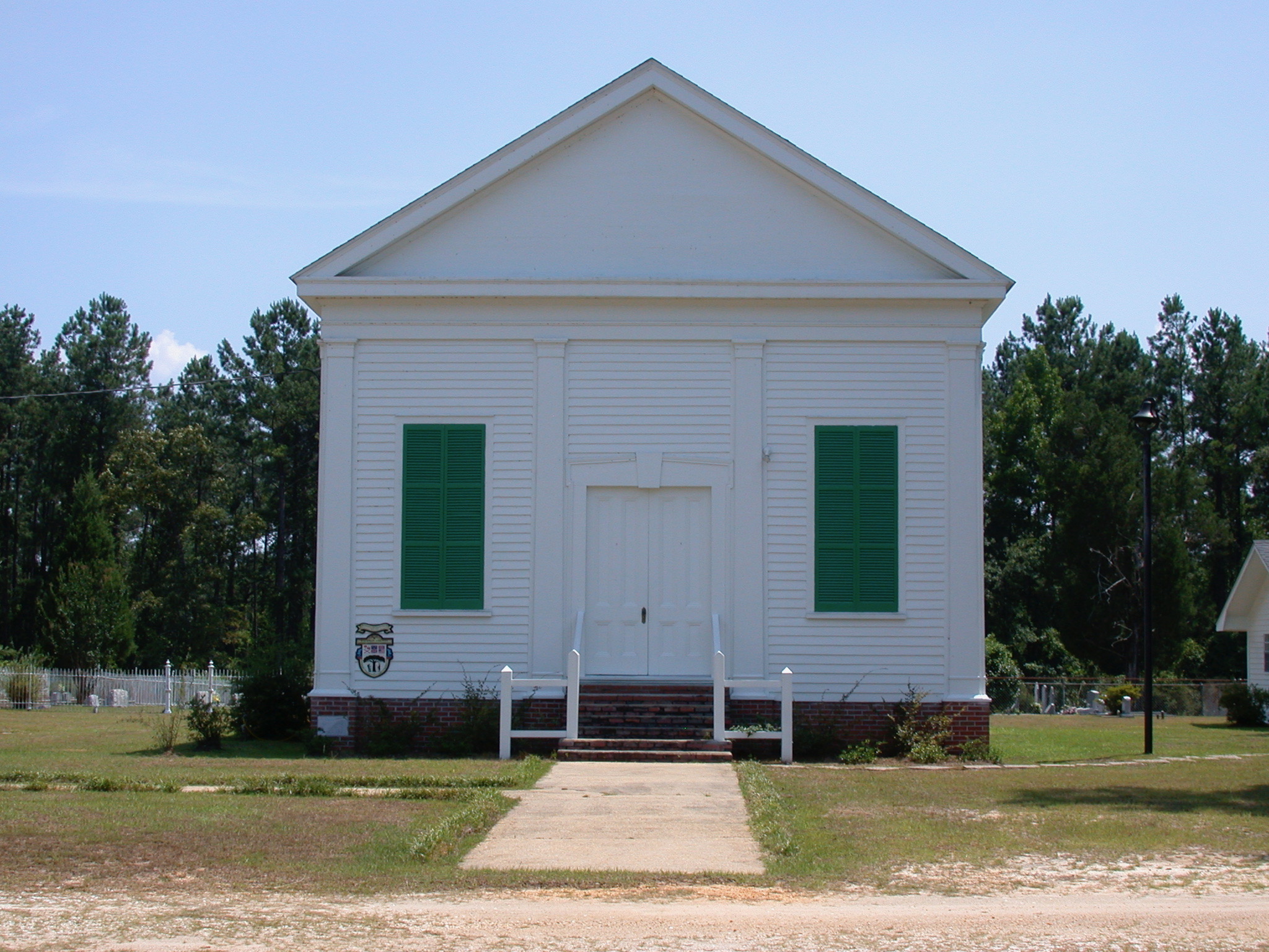 Montgomery Hill Baptist Church, 1854. Baldwin County, Alabama